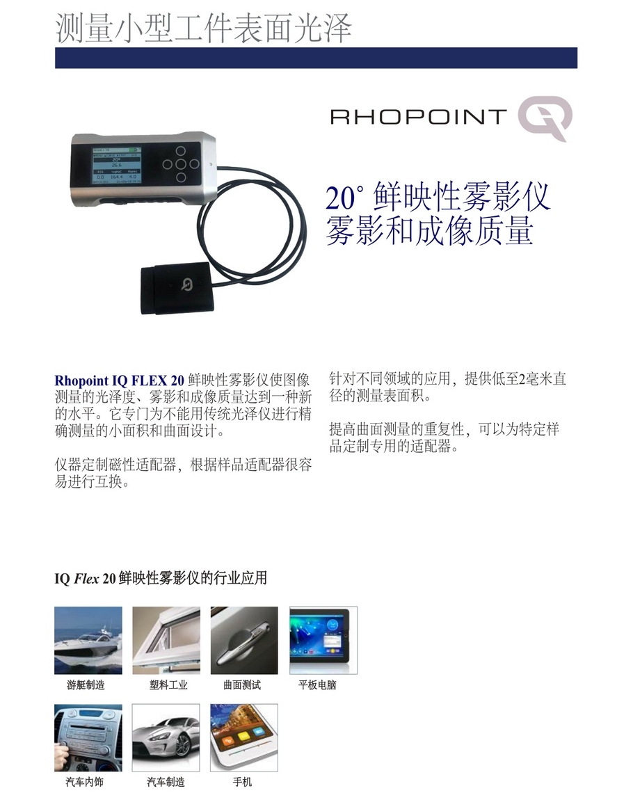 英国RHOPOINT IQ Flex 20鲜映性雾影仪